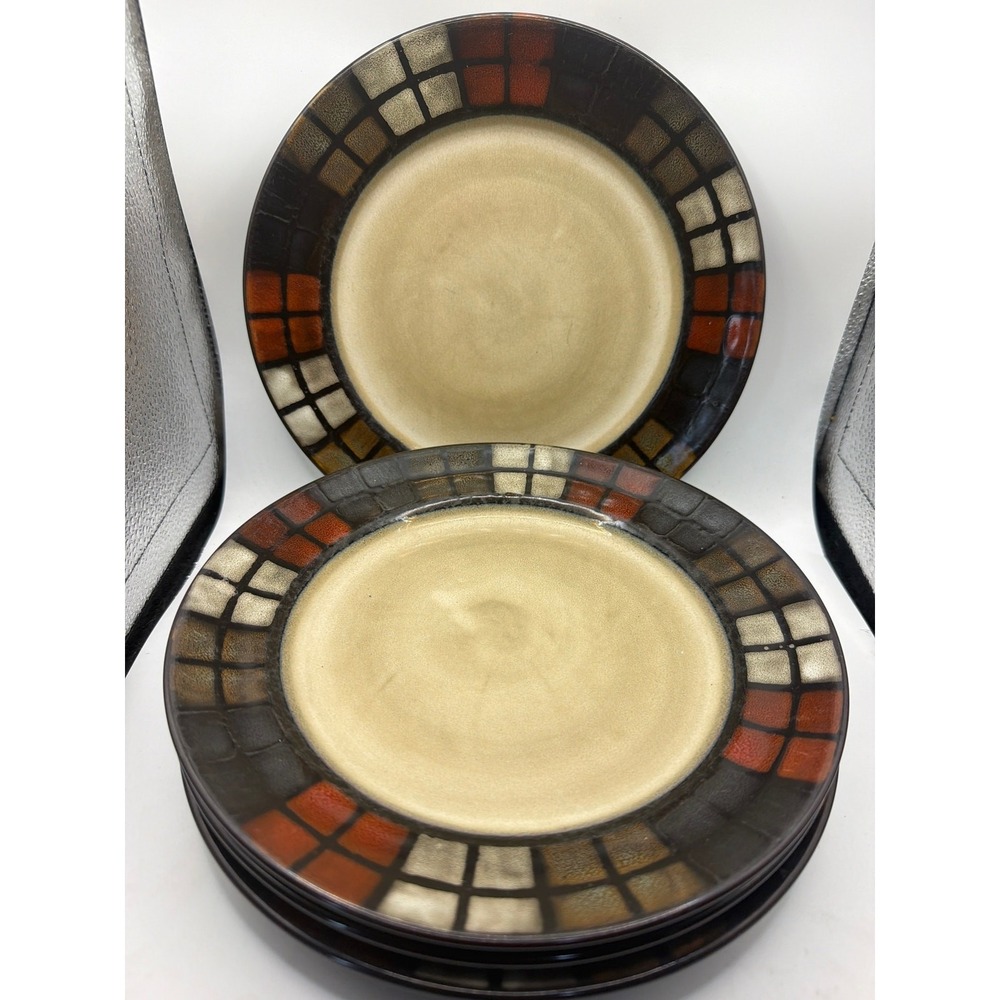 4 Pfaltzgraff Calico 8 3/4" Salad Plates
